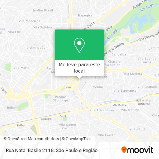 Rua Natal Basile 2118 mapa