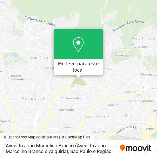 Avenida João Marcelino Branco (Avenida João Marcelino Branco e valquiria) mapa