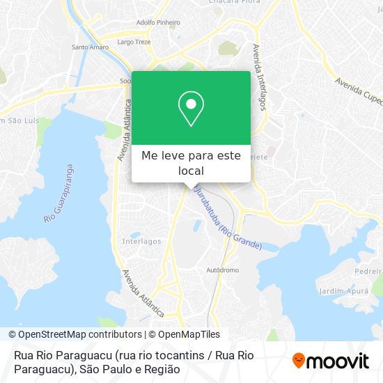 Rua Rio Paraguacu (rua rio tocantins / Rua Rio Paraguacu) mapa