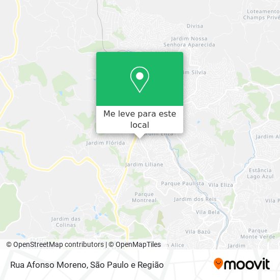 Rua Afonso Moreno mapa