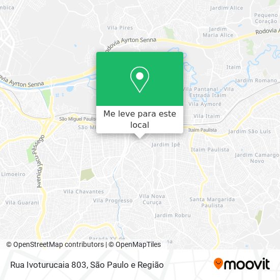 Rua Ivoturucaia 803 mapa