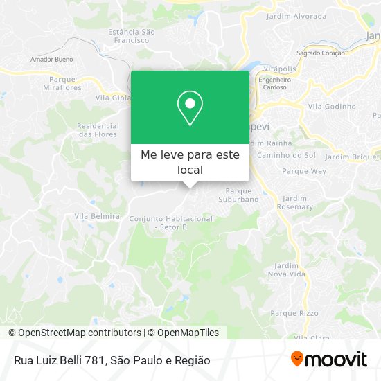 Rua Luiz Belli 781 mapa