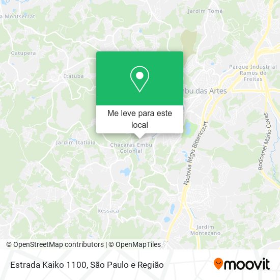 Estrada Kaiko 1100 mapa