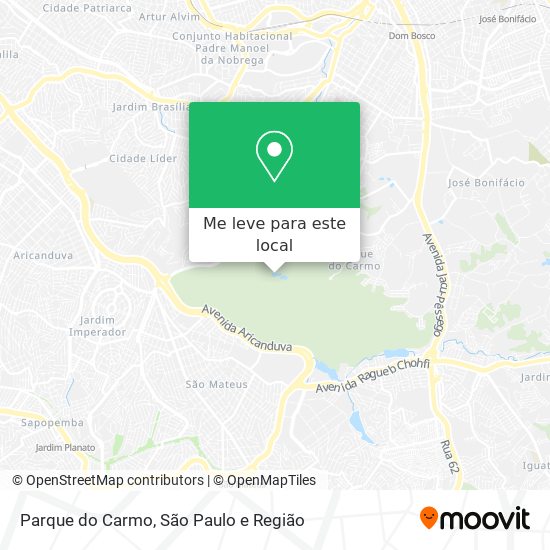 Parque do Carmo mapa