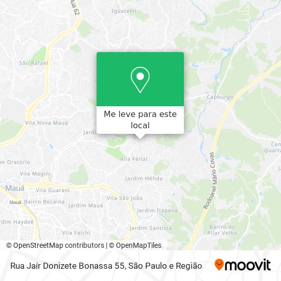 Rua Jaír Donizete Bonassa 55 mapa