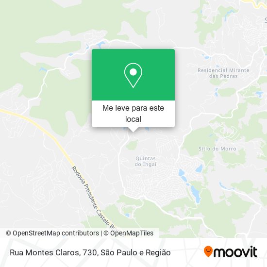 Rua Montes Claros, 730 mapa