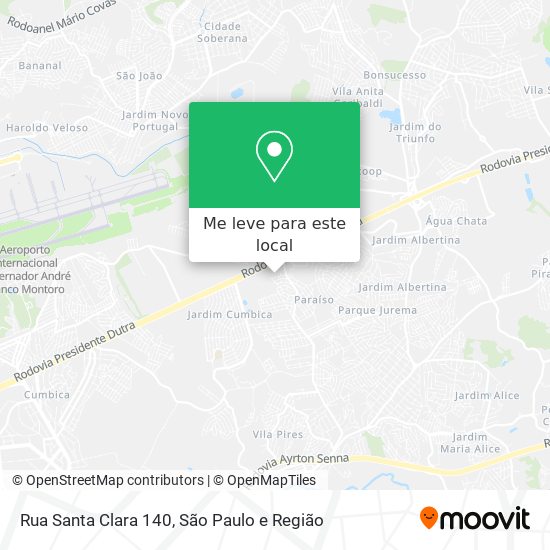 Rua Santa Clara 140 mapa