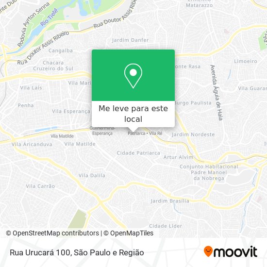 Rua Urucará 100 mapa