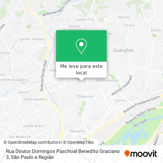 Rua Doutor Domingos Paschoal Benedito Graciano 3 mapa
