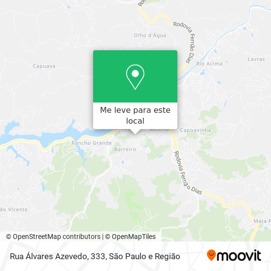 Rua Álvares Azevedo, 333 mapa