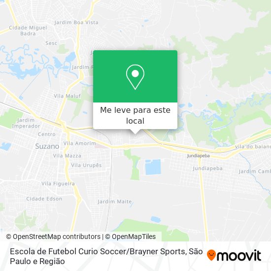 Escola de Futebol Curio Soccer / Brayner Sports mapa