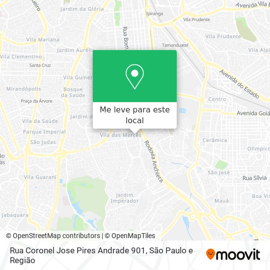 Rua Coronel Jose Pires Andrade 901 mapa