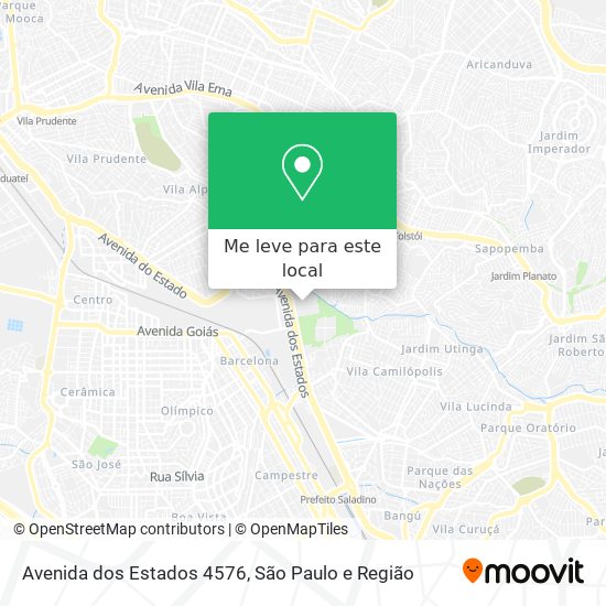 Avenida dos Estados 4576 mapa