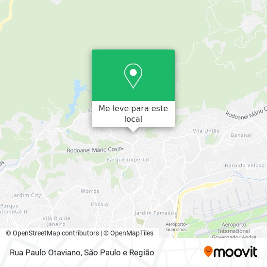 Rua Paulo Otaviano mapa