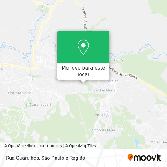 Rua Guarulhos mapa