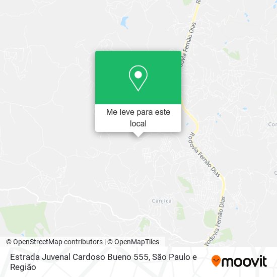 Estrada Juvenal Cardoso Bueno 555 mapa