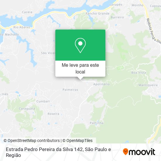 Estrada Pedro Pereira da Silva 142 mapa