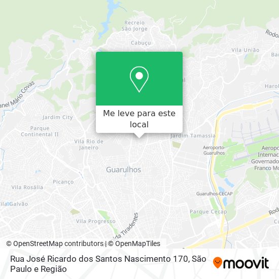 Rua José Ricardo dos Santos Nascimento 170 mapa