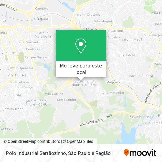 Pólo Industrial Sertãozinho mapa