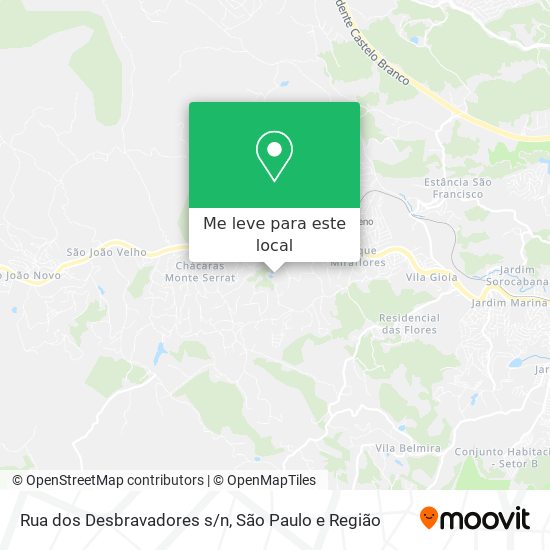 Rua dos Desbravadores s/n mapa