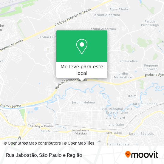 Rua Jaboatão mapa