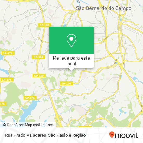 Rua Prado Valadares mapa