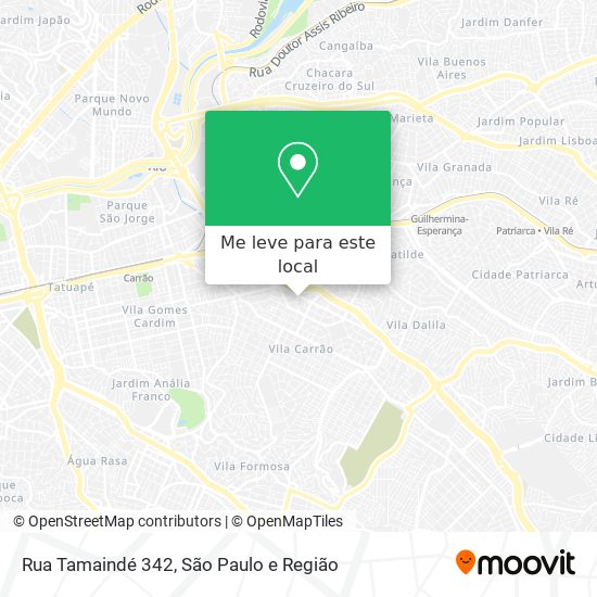 Rua Tamaindé 342 mapa