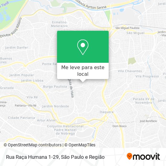 Rua Raça Humana 1-29 mapa