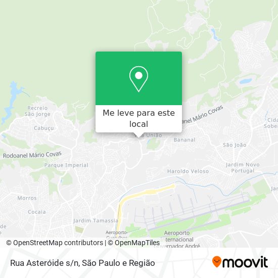 Rua Asteróide s/n mapa