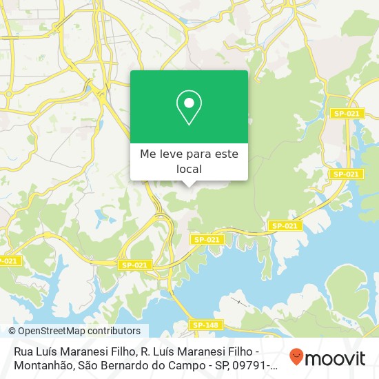 Rua Luís Maranesi Filho, R. Luís Maranesi Filho - Montanhão, São Bernardo do Campo - SP, 09791-774, Brasil mapa
