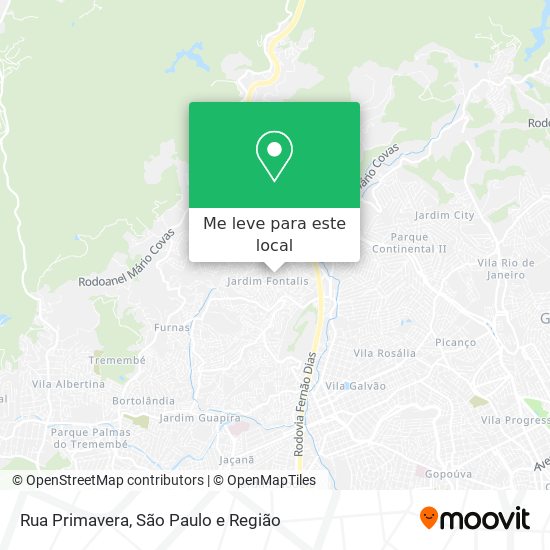 Rua Primavera mapa