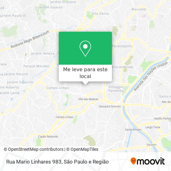 Rua Mario Linhares 983 mapa