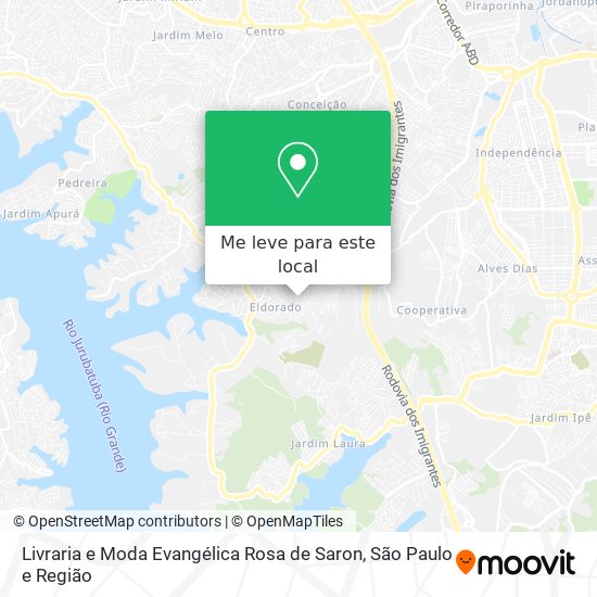 Livraria e Moda Evangélica Rosa de Saron mapa