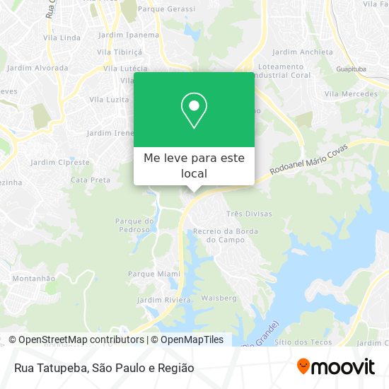 Rua Tatupeba mapa