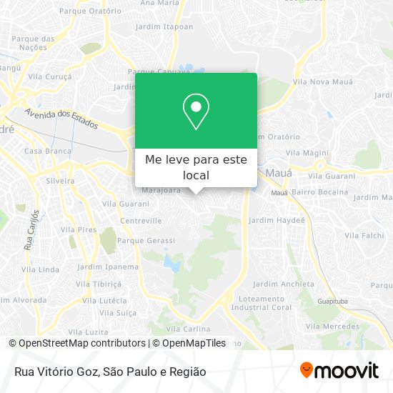 Rua Vitório Goz mapa