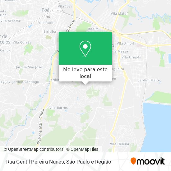 Rua Gentil Pereira Nunes mapa