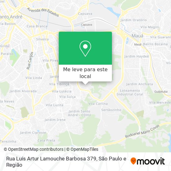 Rua Luís Artur Lamouche Barbosa 379 mapa