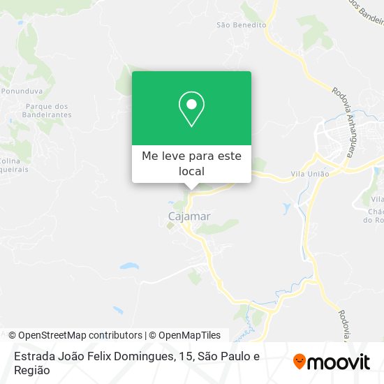 Estrada João Felix Domingues, 15 mapa