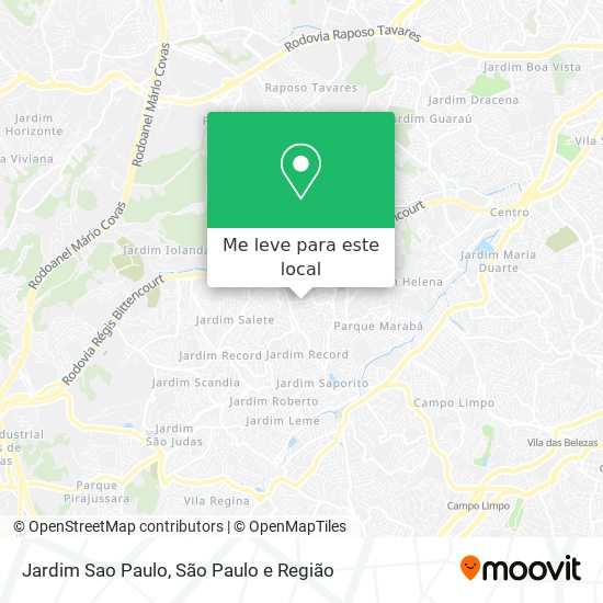 Jardim Sao Paulo mapa