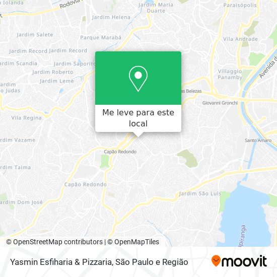 Yasmin Esfiharia & Pizzaria mapa