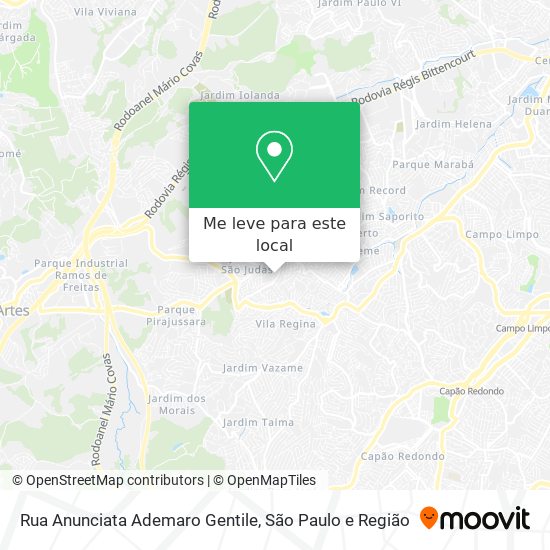 Rua Anunciata Ademaro Gentile mapa