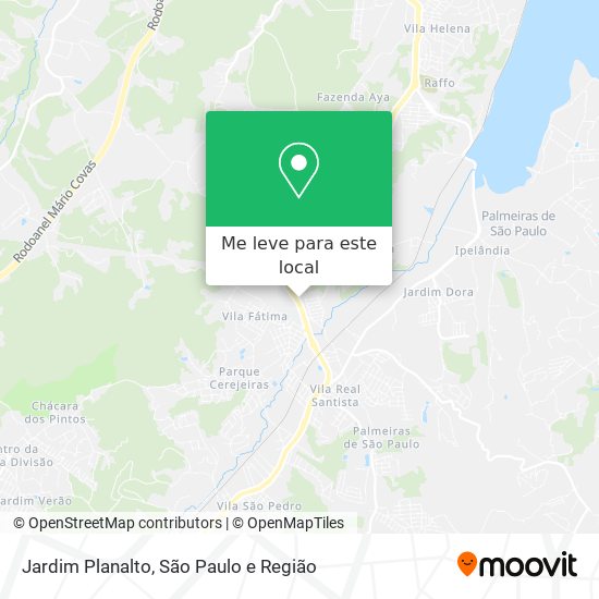 Jardim Planalto mapa