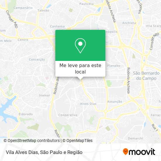 Vila Alves Dias mapa