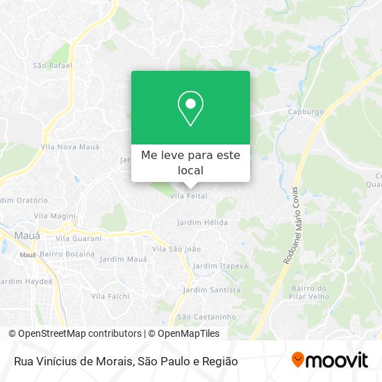 Rua Vinícius de Morais mapa