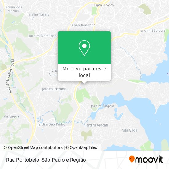 Rua Portobelo mapa