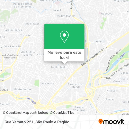 Rua Yamato 251 mapa