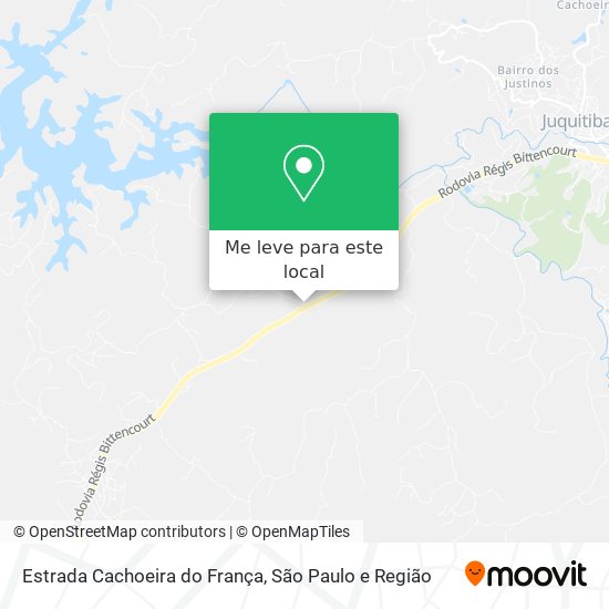 Estrada Cachoeira do França mapa