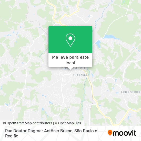 Rua Doutor Dagmar Antônio Bueno mapa