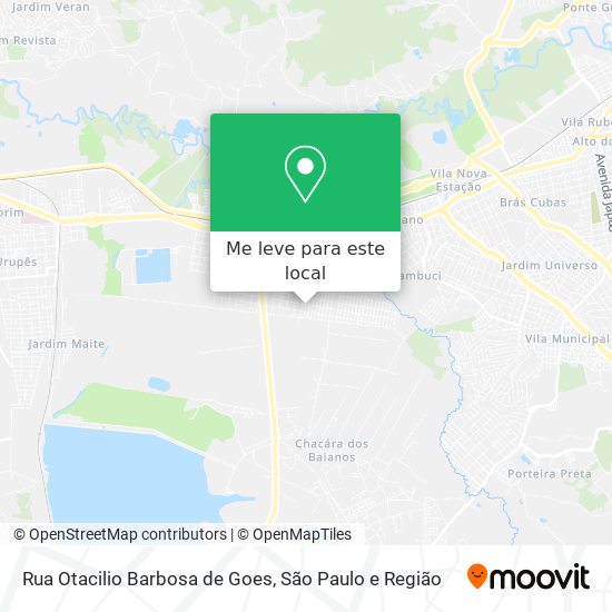 Rua Otacilio Barbosa de Goes mapa
