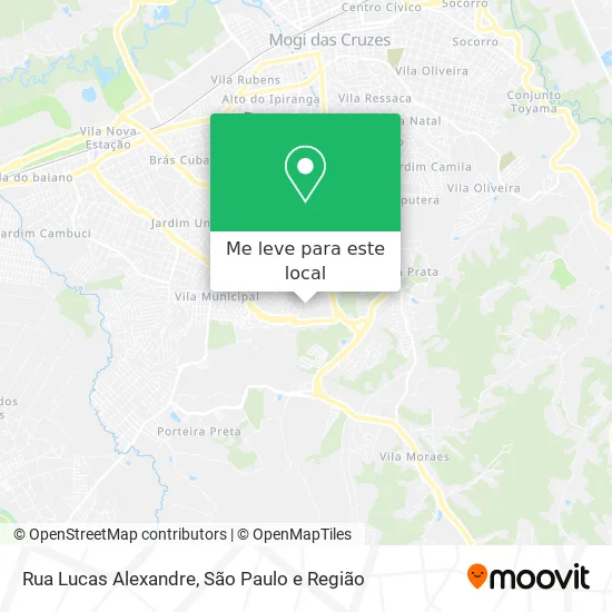 Rua Lucas Alexandre mapa